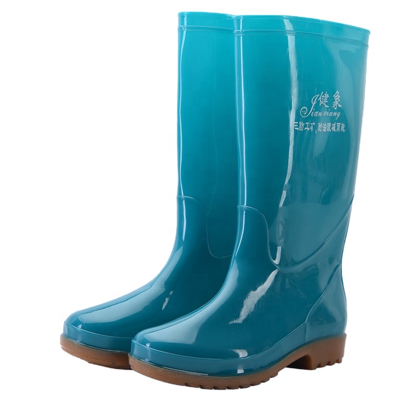 2023 knee-high no slip cheapest design your own  rubber rain boots for women