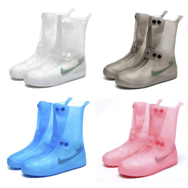 High-Top Anti-Slip Rain Shoes Cases Waterproof Protector Shoes Boot Cover Unisex Womens Shoes Rain Boots