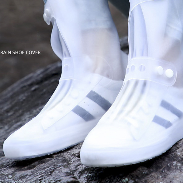 High-Top Anti-Slip Rain Shoes Cases Waterproof Protector Shoes Boot Cover Unisex Womens Shoes Rain Boots