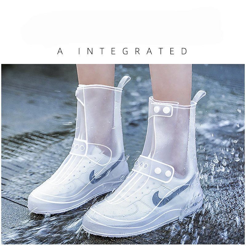High-Top Anti-Slip Rain Shoes Cases Waterproof Protector Shoes Boot Cover Unisex Womens Shoes Rain Boots