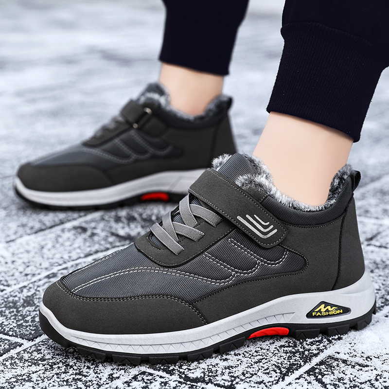 Winter New Walking Style Shoes Men's Elderly Cotton Shoes Warm Men's Hiking Shoes