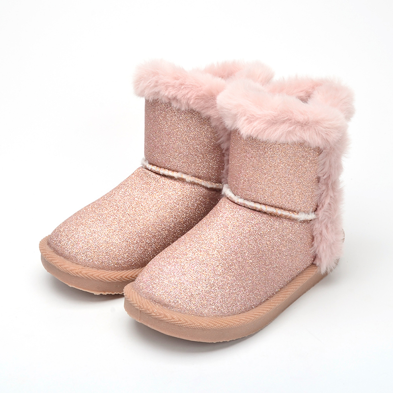 In Socks! 2021  Winter Kids Snow Boots Ankle Girls Lady Designer Luxury Short Fluff Boots