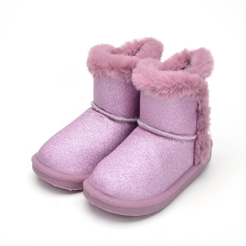 In Socks! 2021  Winter Kids Snow Boots Ankle Girls Lady Designer Luxury Short Fluff Boots