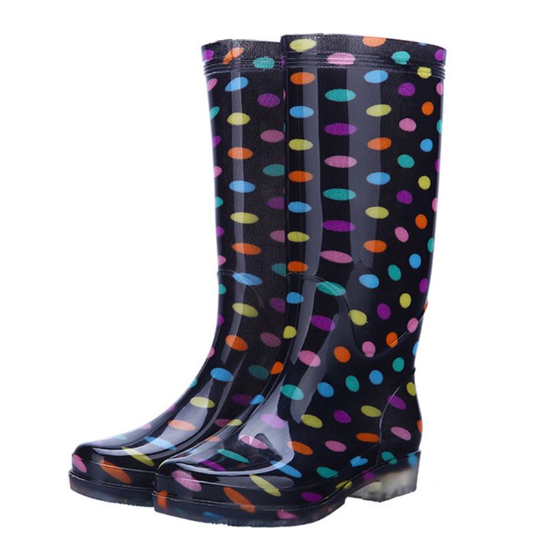 Oil acid alkali resistant water proof non safety light weight anti slip PVC Womens Rain Boots