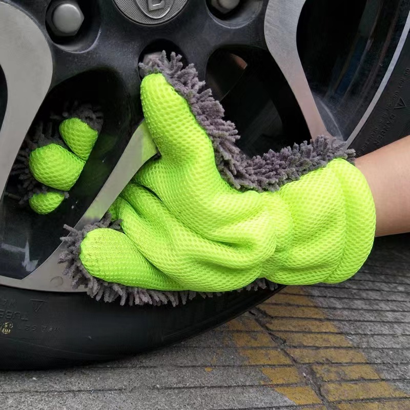 selling microfiber wash mitt car cleaning glove