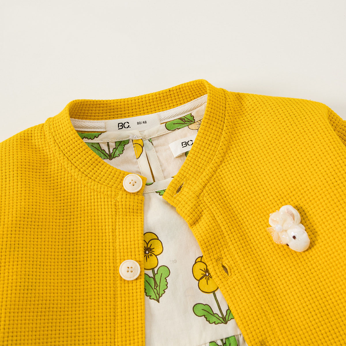 2PCS Girls Cardigan and Floral Cotton Dress Spring and Autumn Kids New Fashion Cute Long Sleeve Suit