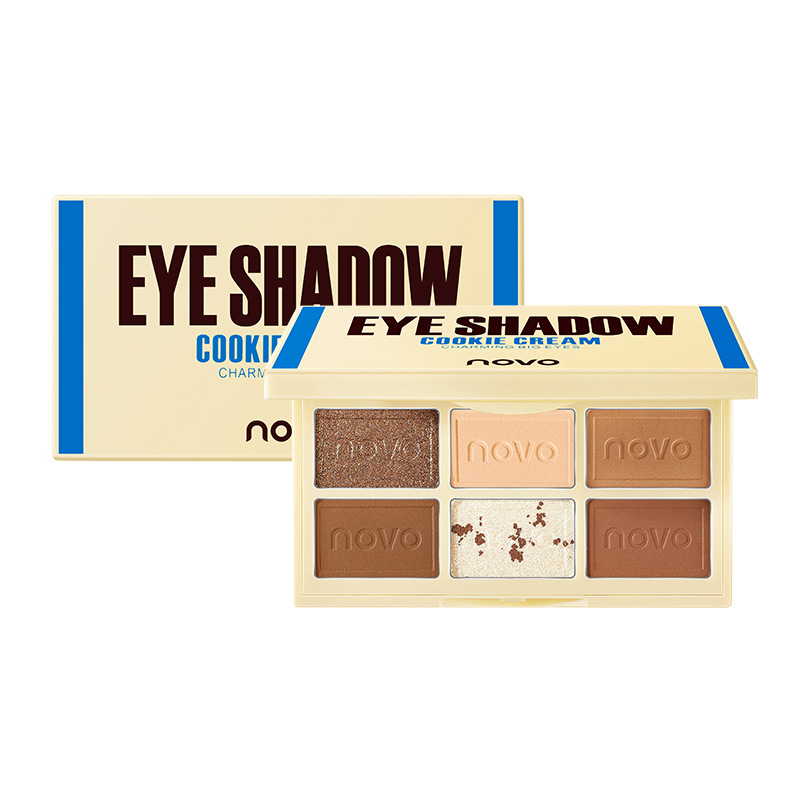 NOVO new makeup palettes 2021 chocolate top seller silky matte natual eye makeup waterproof with cute packaging eyeshado