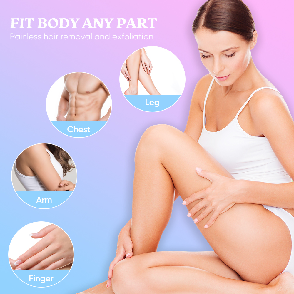 Silky Crystal Manual Portable Mini Painless Nano Epilator Stone Hair Removal Eraser Hair Remover Glass Magic Crystal Hai