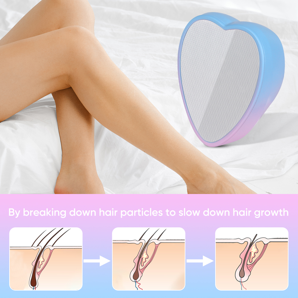 Silky Crystal Manual Portable Mini Painless Nano Epilator Stone Hair Removal Eraser Hair Remover Glass Magic Crystal Hai