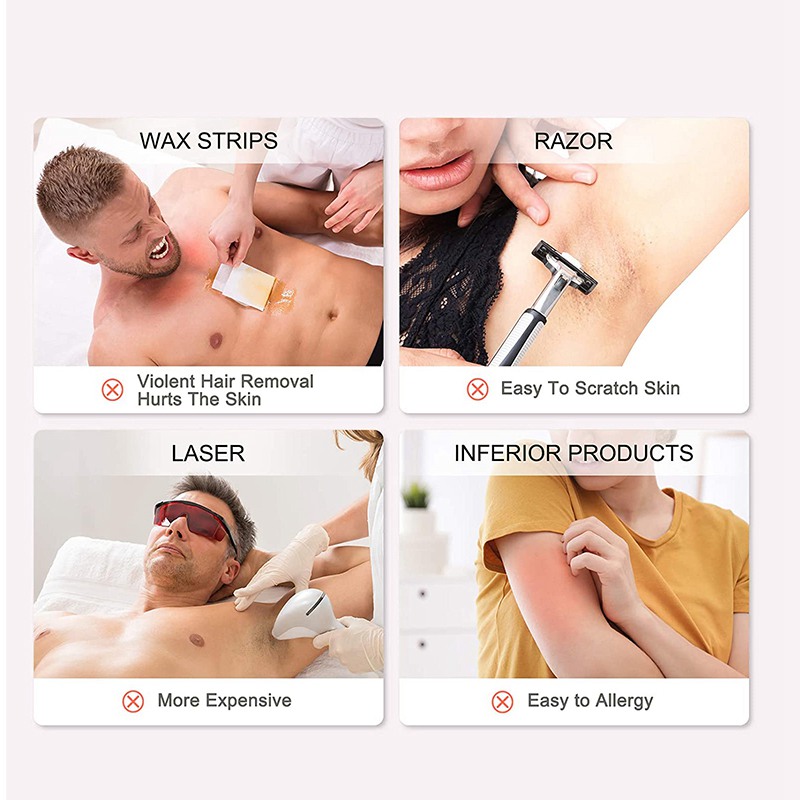  Private Label Herbal Depilatory Permanent Painless permanent hair remover cream