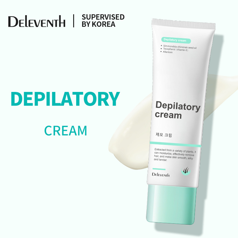 Deleventh Gentle Painless natural korea permanent depilatory  hair removal cream for Armpits and Legs