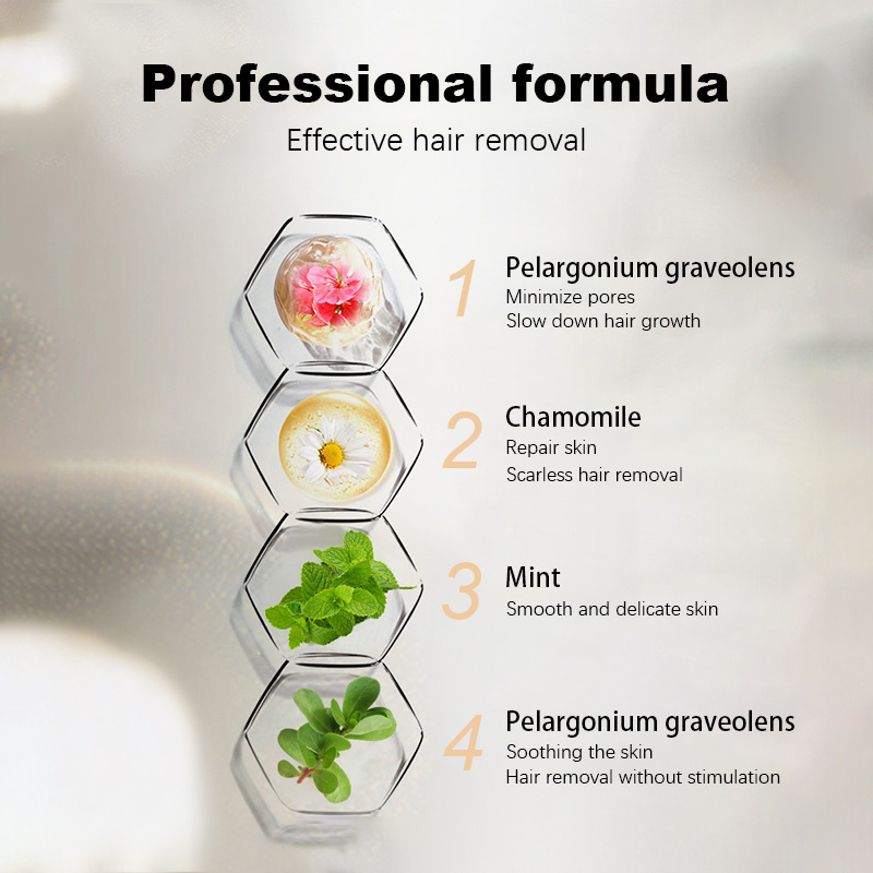 Private Label  natural unisex 5-minute shaving whole body painless hair removal rapid permanent hair  removal cream