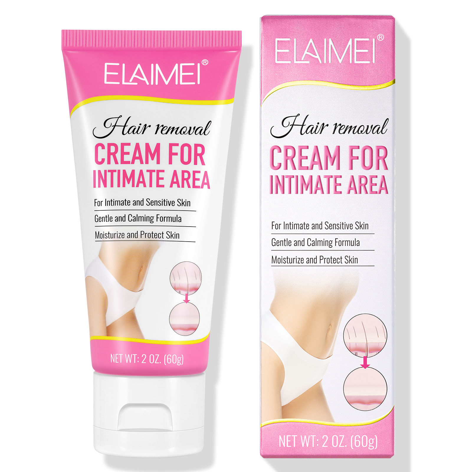 ELAIMEI shaving cream,private label painless bikini legs body women sensitive underarm hair removal cream for private ar