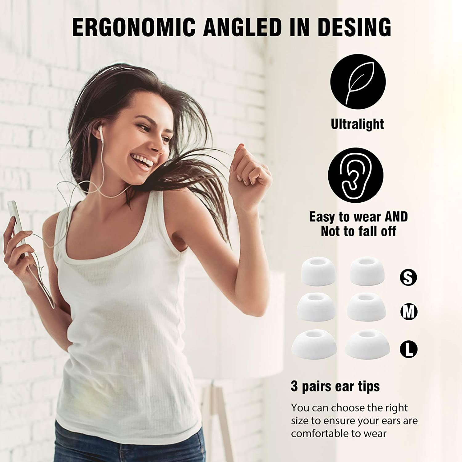  high quality In-ear Headphones Wired Sports Earphone With Mic 3.5mmJack