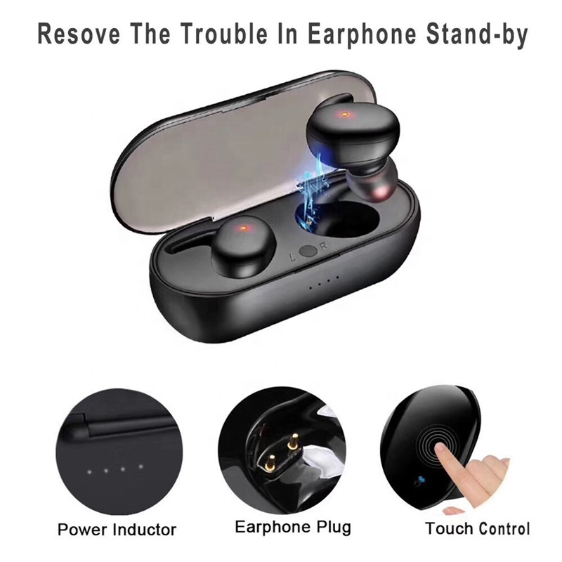 Super bass mobile in ear phone wireless tws4 y30 waterproof gaming tws wired anc k55 e6s a6s earbuds f9 air buds 2023 he