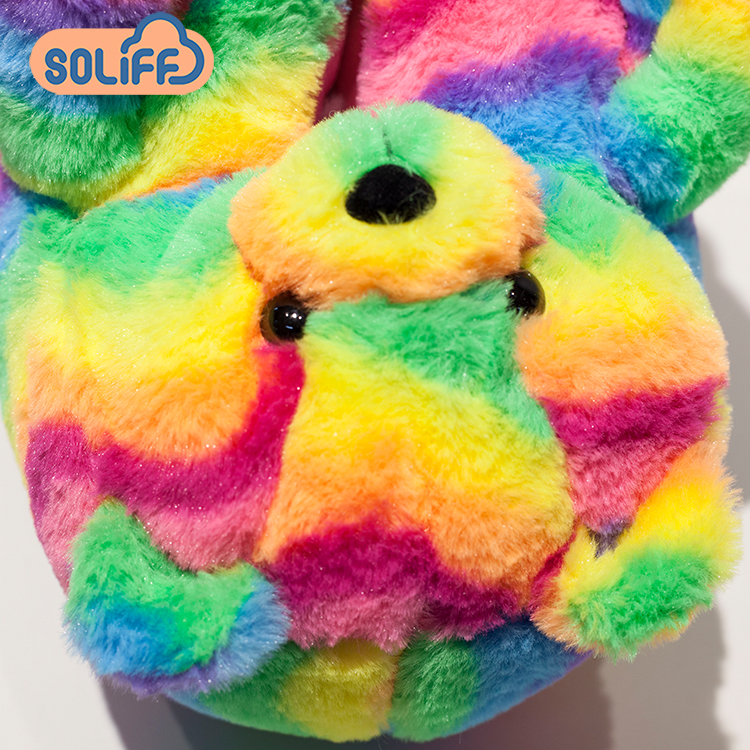 Hot Sale Adult Teddy Bear Slippers Winter Warm Teddy Bear Slippers Plush Women Girls Teddy Bear Slippers