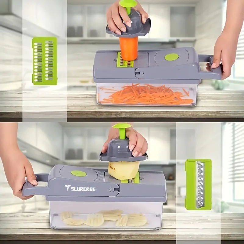 Vegetable Chopper, Multifunctional Fruit Slicer, Processed Food Grinder, Vegetable Slicer, Kitchen Supplies