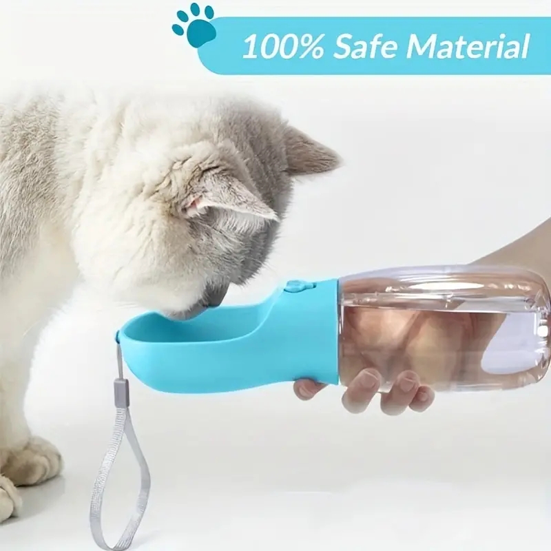 Dog Water Bottle 2-in-1 leak-proof portable pet water bottle with food container, ideal for walking hikes
