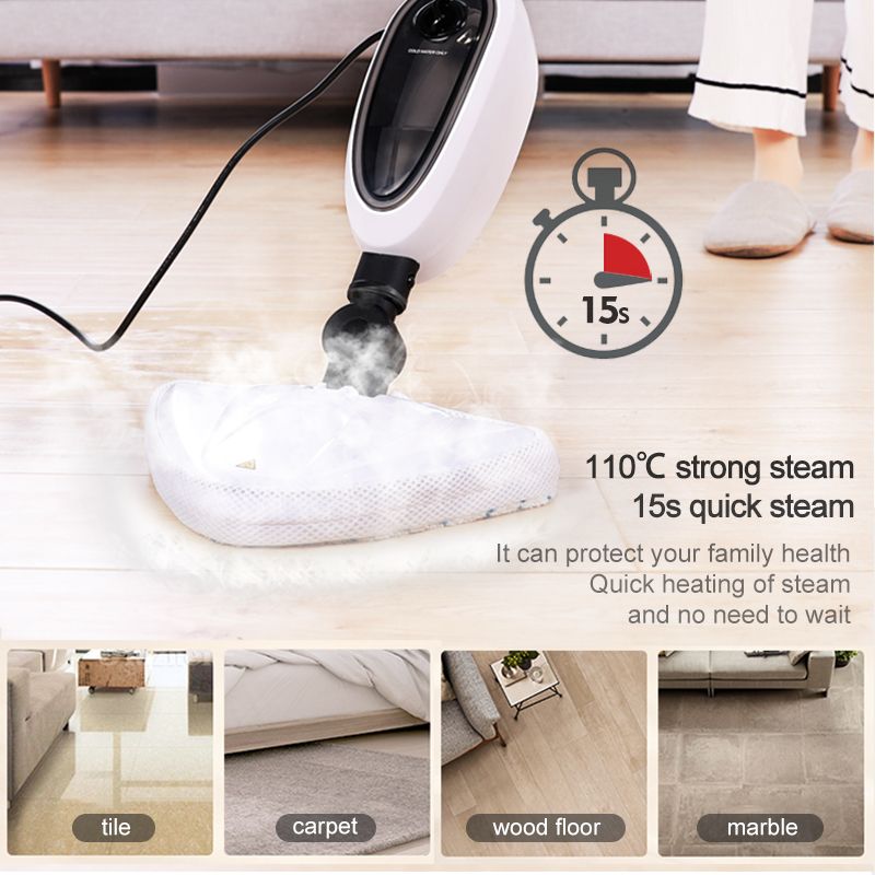 Steam mop Floor steam engine with hand-held steam cleaner