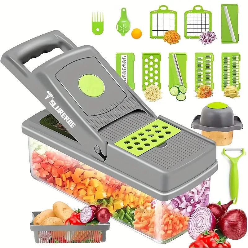 Vegetable Chopper, Multifunctional Fruit Slicer, Processed Food Grinder, Vegetable Slicer, Kitchen Supplies
