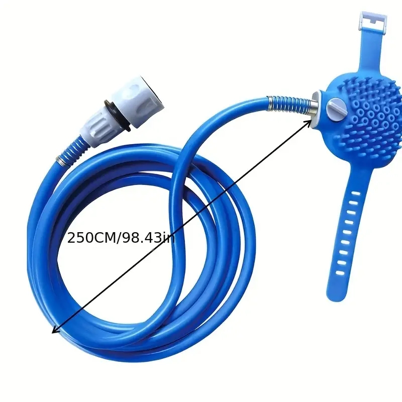 Pet bath accessories Dog shower head shower head silicone bath brush degree massage gloves 2-in-1 massage bath