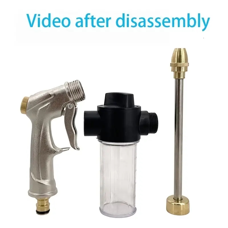 1pc High Pressure Car Washing Water Gun Nozzle - Perfect for Gardening, Car Washing & Faucet Watering!