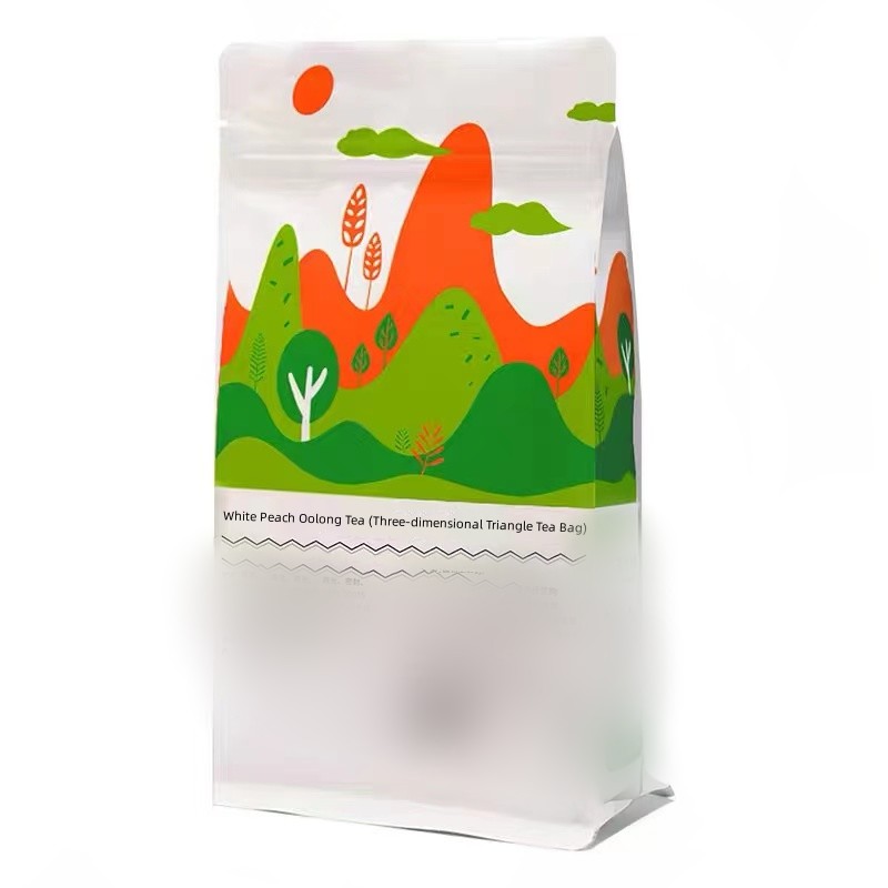 White peach Oolong Tea (Three-dimensional triangle)in two pieces