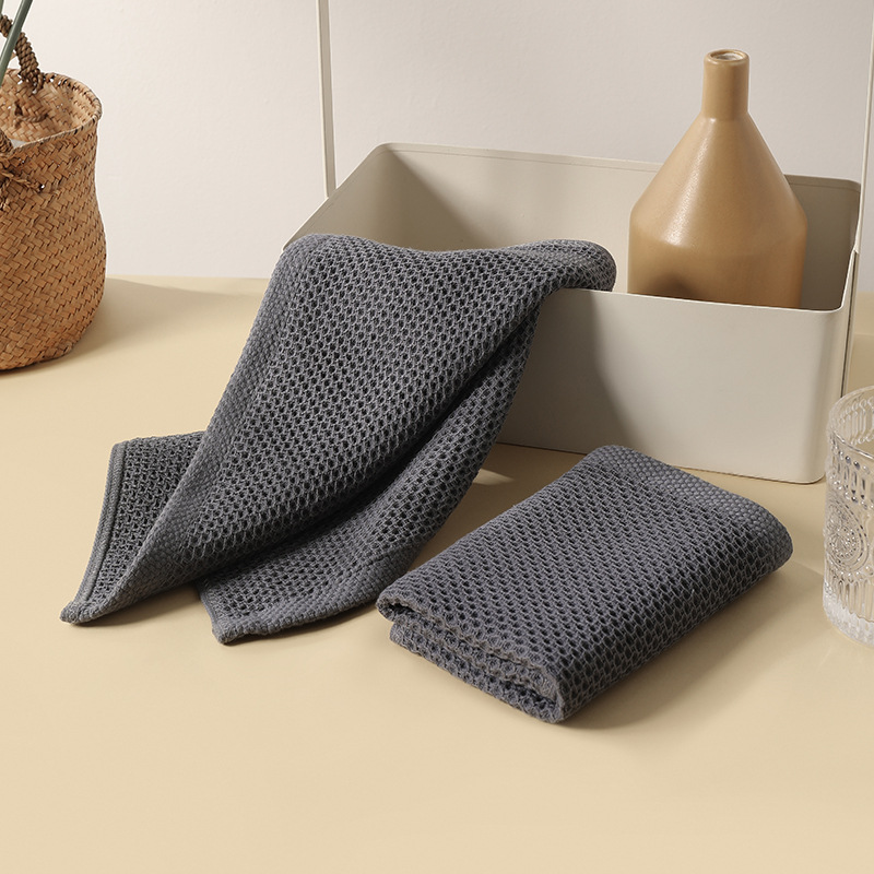 Absorbent cotton towel can be hung square towel household kitchen living room hand towel