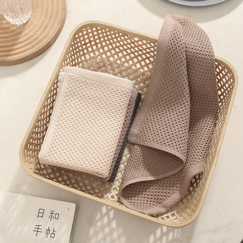 Absorbent cotton towel can be hung square towel household kitchen living room hand towel