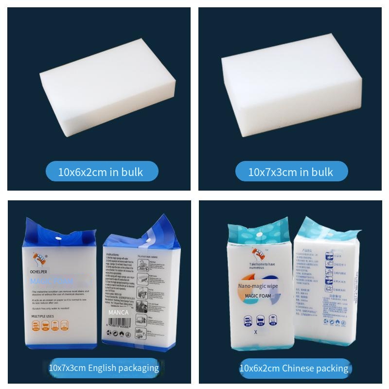 Nano-sponge magic wipes away stains and washes dishes