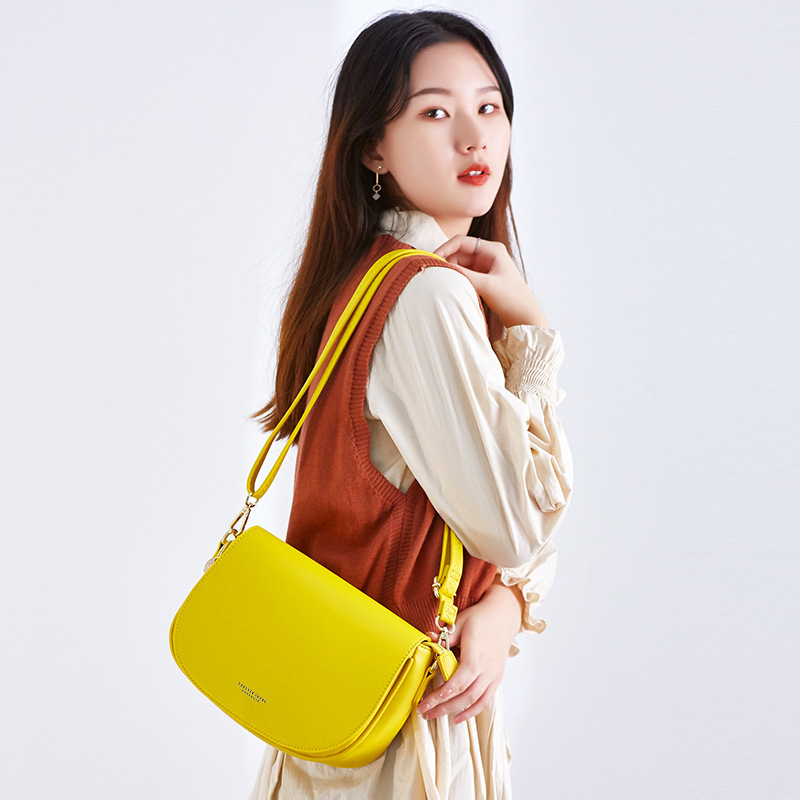 New PU women's bag fashion simple single shoulder crossbody bag