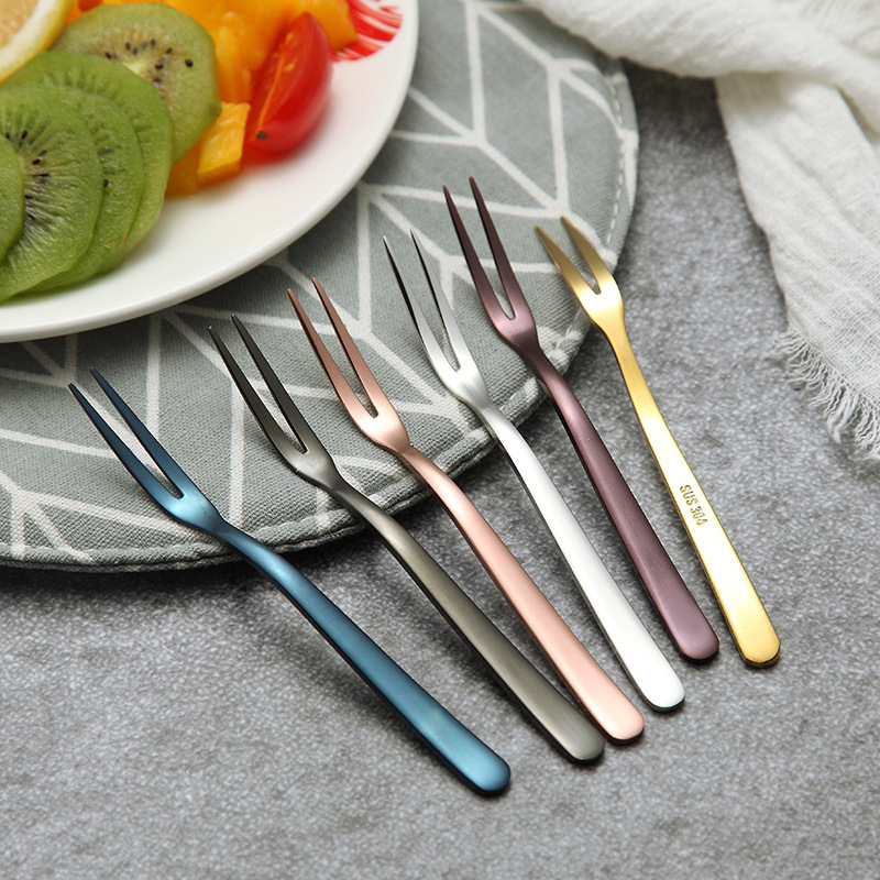 304 stainless steel fruit fork Western dining fork