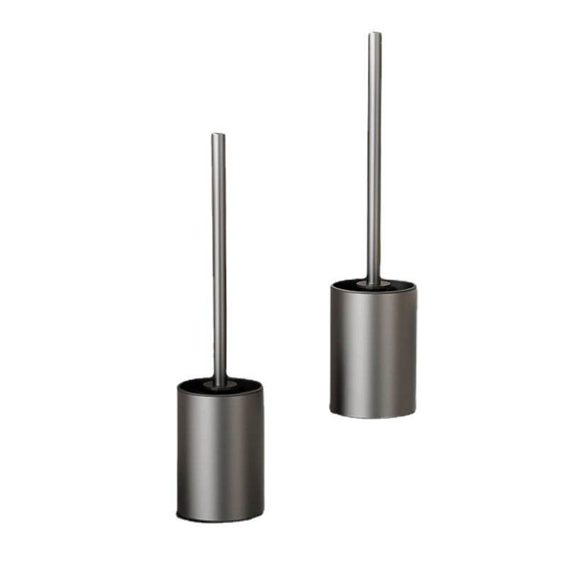 Space aluminum toilet brush no dead Angle cleaning toilet artifact brush