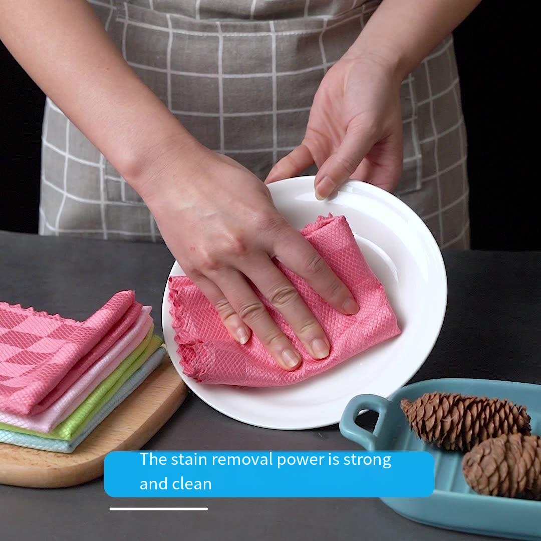 Seamless glass cloth kitchen cleaning dish towels