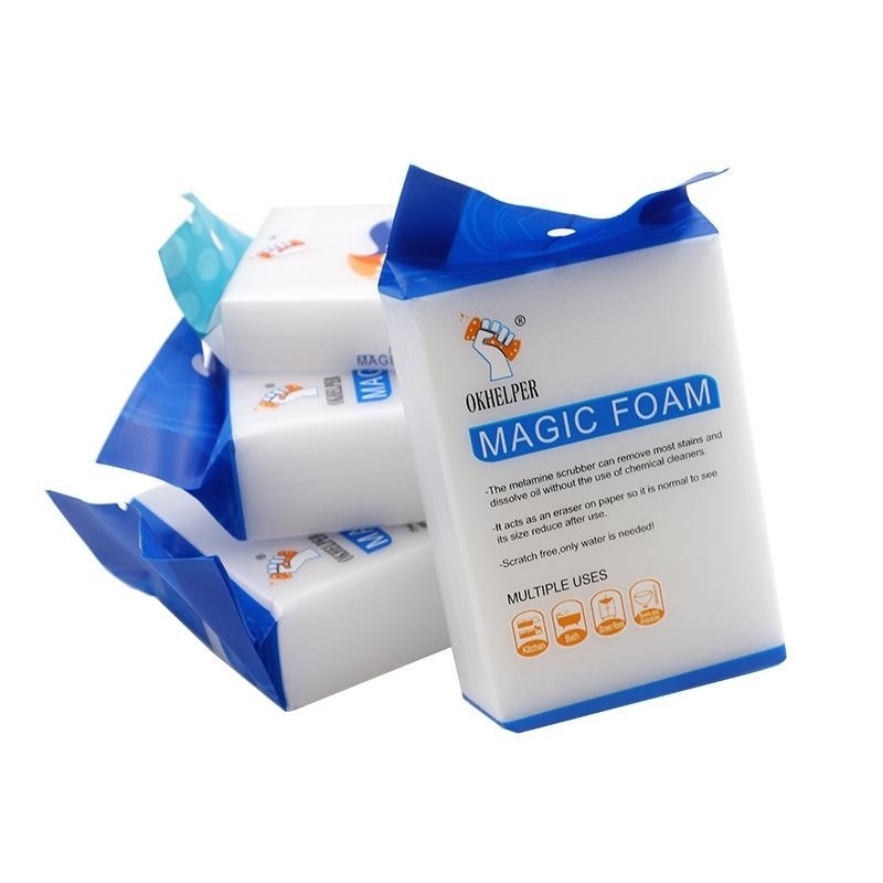 Nano-sponge magic wipes away stains and washes dishes