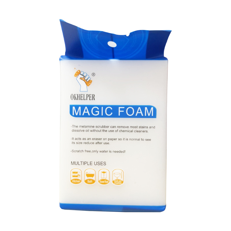 Nano-sponge magic wipes away stains and washes dishes