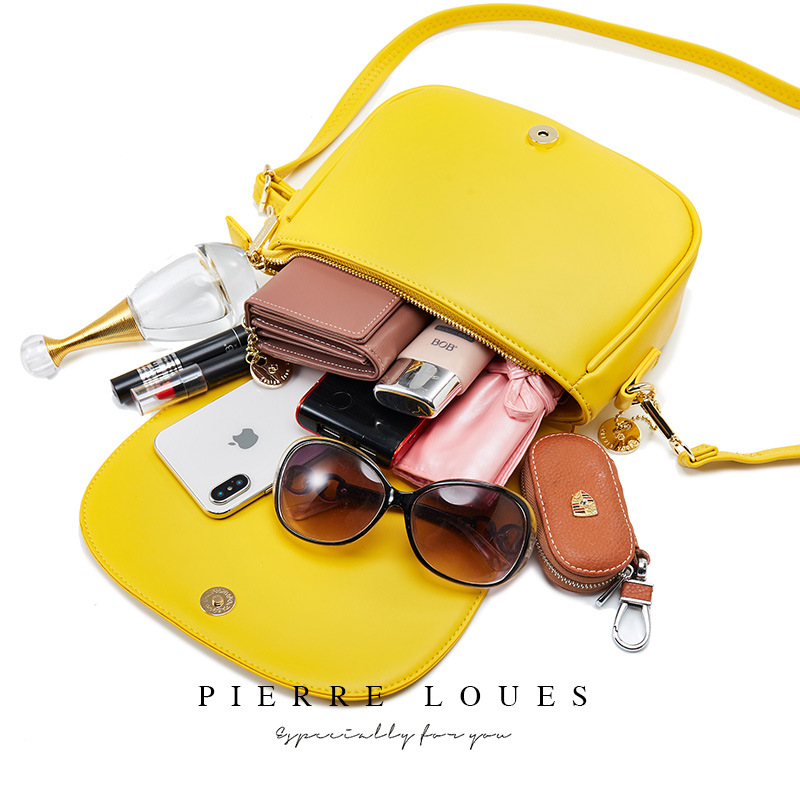 New PU women's bag fashion simple single shoulder crossbody bag