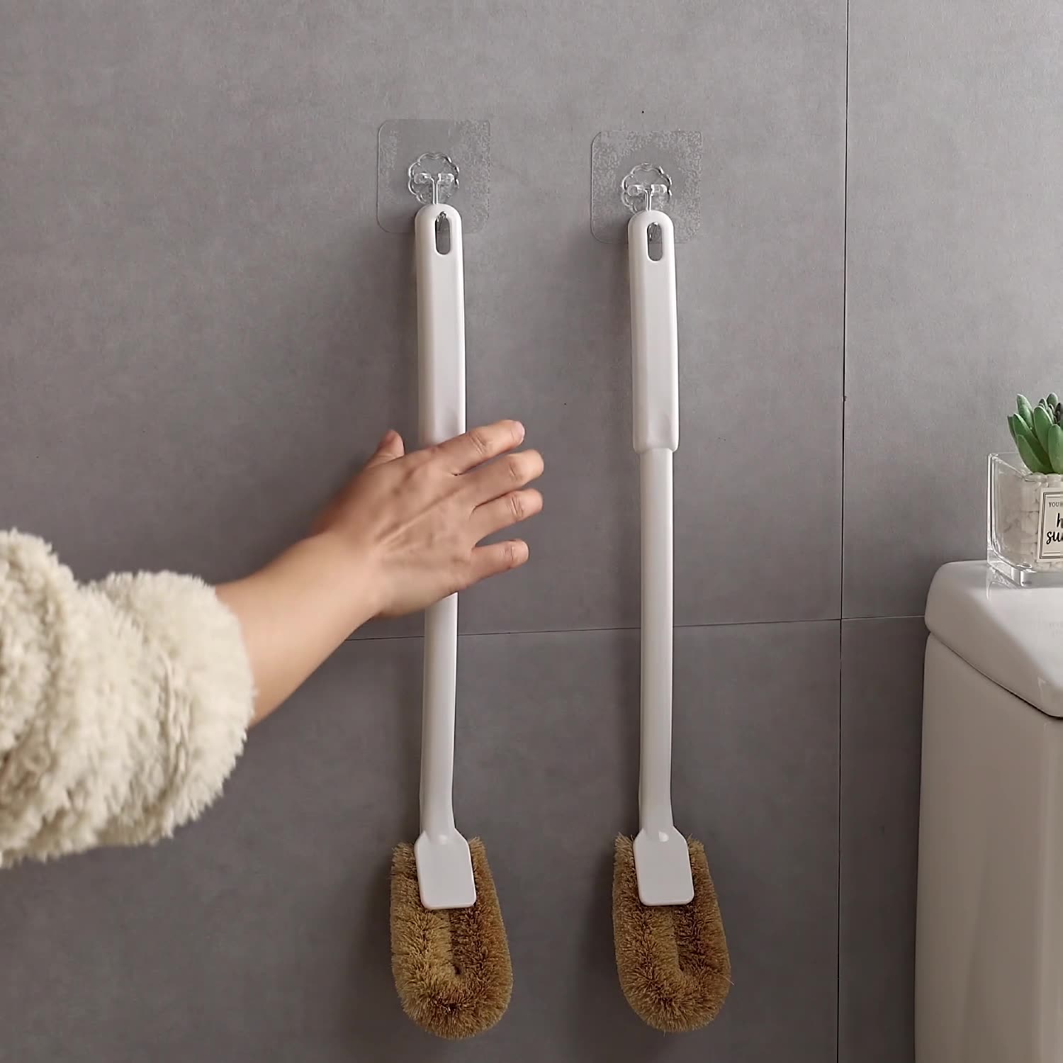 Toilet brush No dead end household cleaning brush