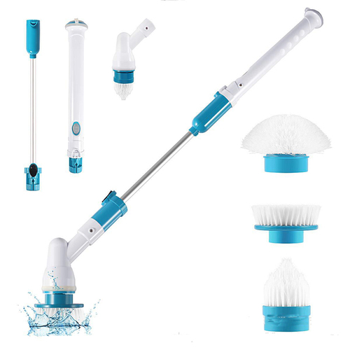 Portable Electric Spin Scrubber Power Cleaning Brush Bathroom Floor Scrubber Cordless Shower Cleaner