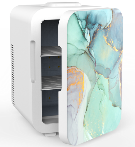 New Design 8L 10L  Desktop Skincare Cosmetic compact refrigerators Makeup Marble Mini Beauty Fridge