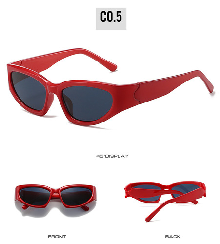 New Y2K reflective mercury sunglasses pearl color future technology sense net Red Sunglasses women's sunglasses fashion 