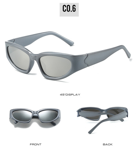 New Y2K reflective mercury sunglasses pearl color future technology sense net Red Sunglasses women's sunglasses fashion 