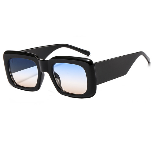 BK9094 Retro Vintage  90s Sun glasses Cheap Solid Thick Rectangle Men Women Fashion Trendy Sunglasses