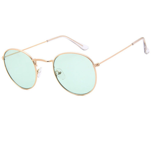  Retro Small Oval Frame UV400 Protection Famous Brand Design Sunglasses For Men Women