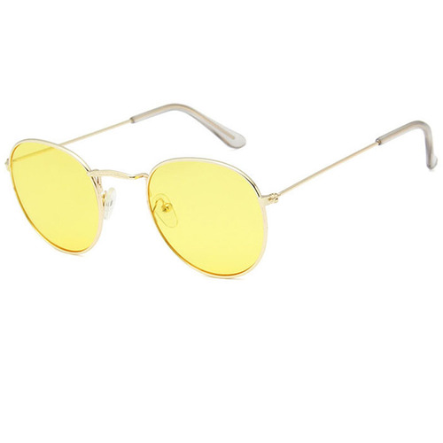  Retro Small Oval Frame UV400 Protection Famous Brand Design Sunglasses For Men Women