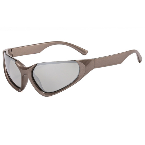 Fashion Y2k Small Frame Colorful Outdoor Sports Eye Protect Sunglasses Unisex   Cheap Irregular Sunglasses Men