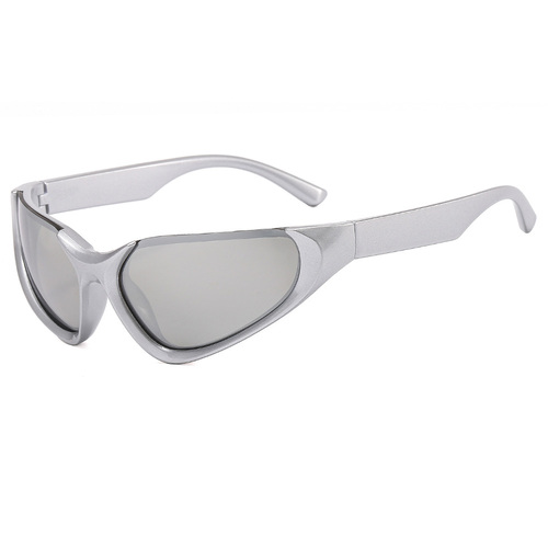 Fashion Y2k Small Frame Colorful Outdoor Sports Eye Protect Sunglasses Unisex   Cheap Irregular Sunglasses Men