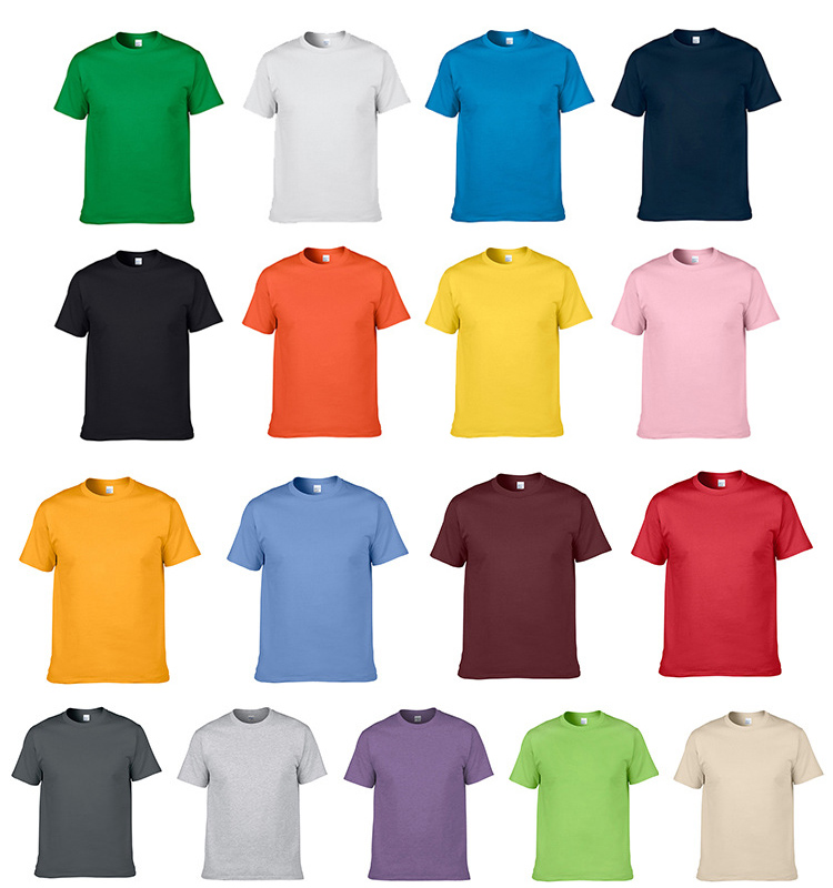 ready to ship  t shirt summer solid blank short sleeve comfy simple men's t-shirts