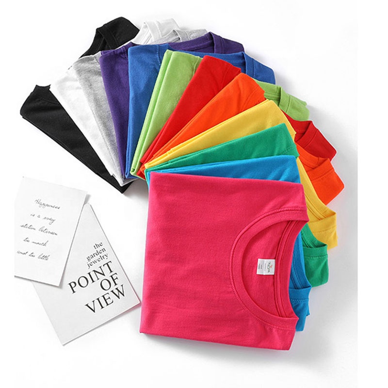 Heavy weight blank unisex cotton t shirts 180gsm ring spun cotton plain men's breathable chinese t shirts s