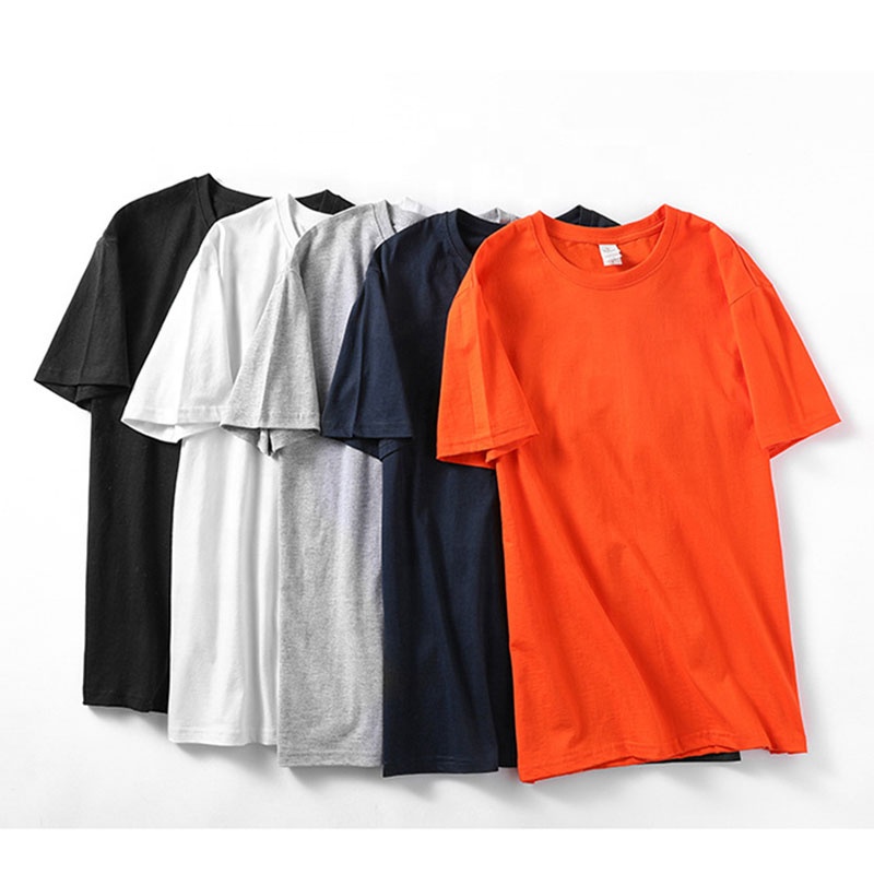 Heavy weight blank unisex cotton t shirts 180gsm ring spun cotton plain men's breathable chinese t shirts s